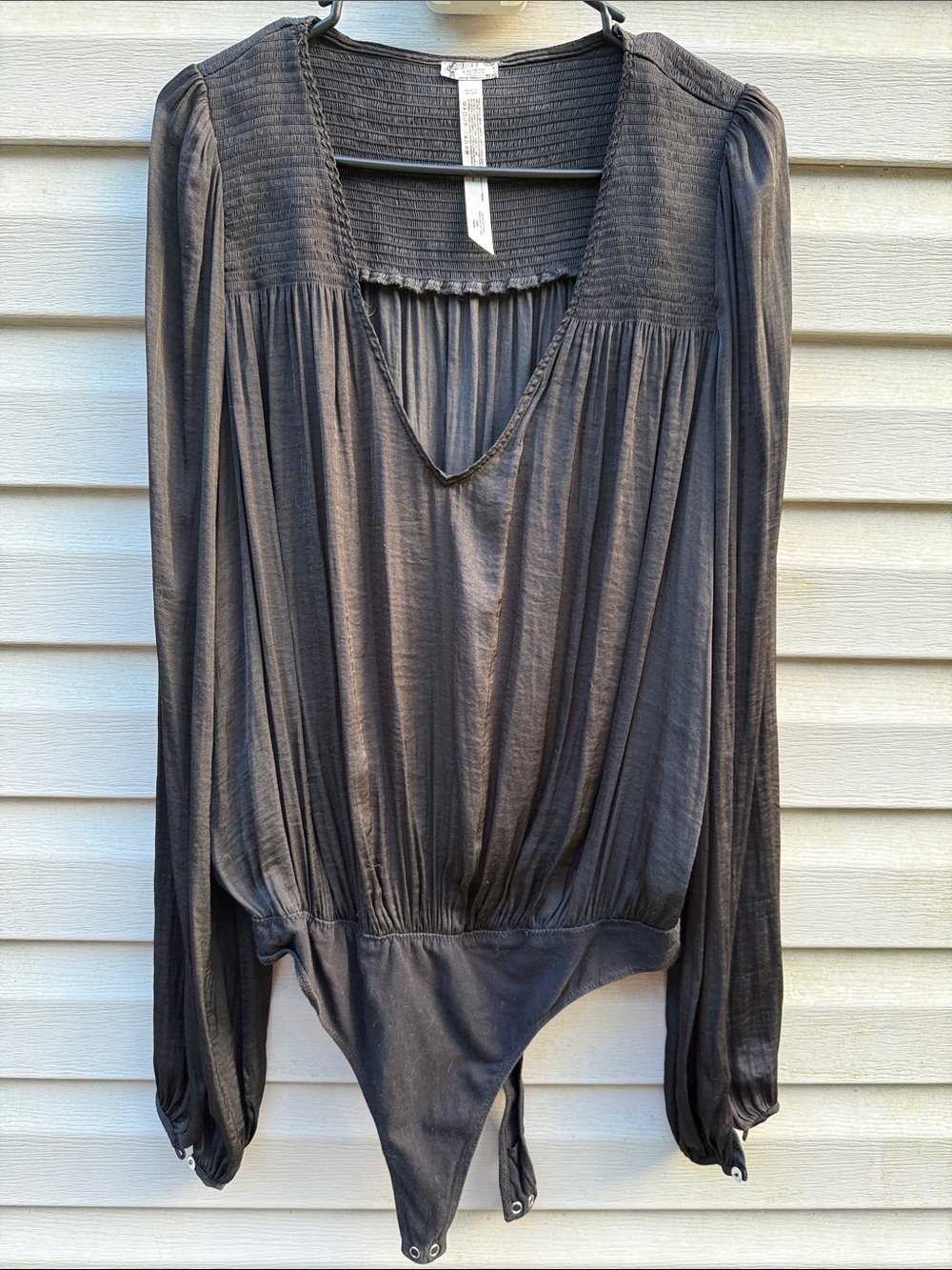 Free People | Smokin & Rockin Long Sleeve Bodysuit size Medium